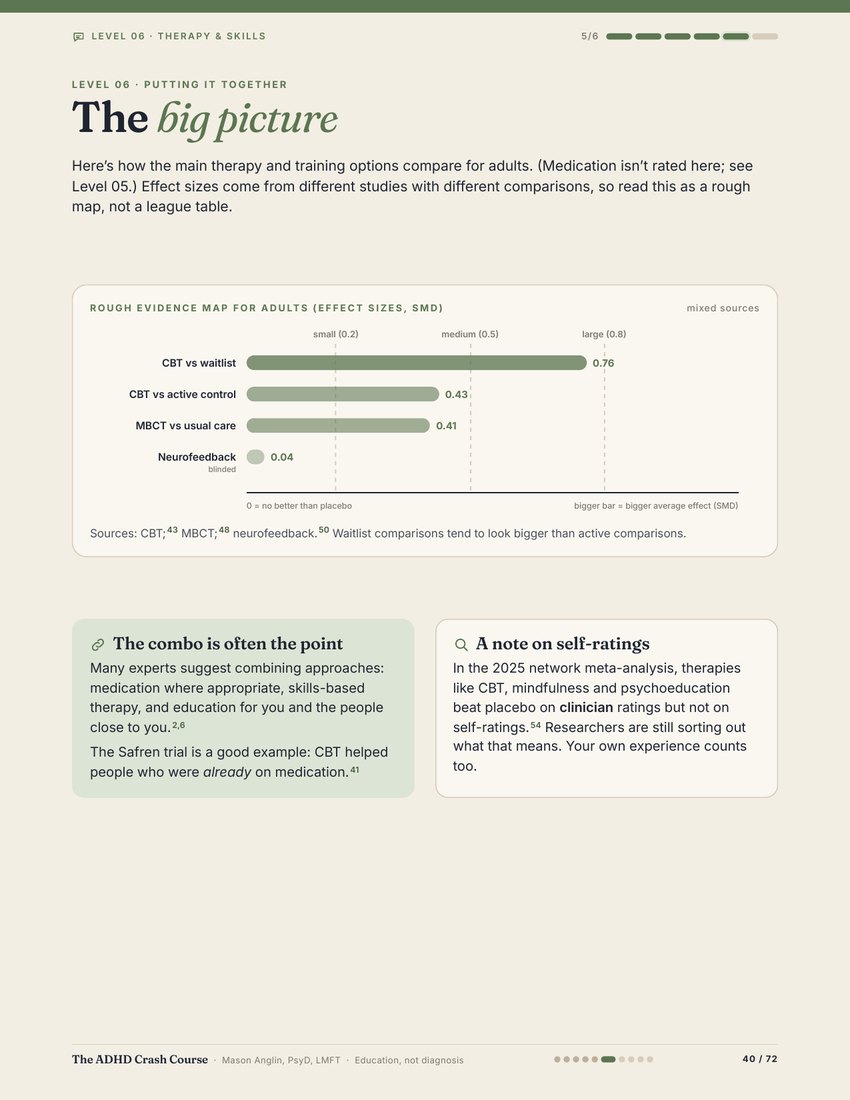 Preview of page 40, The big picture: therapy and training options, from The ADHD Crash Course