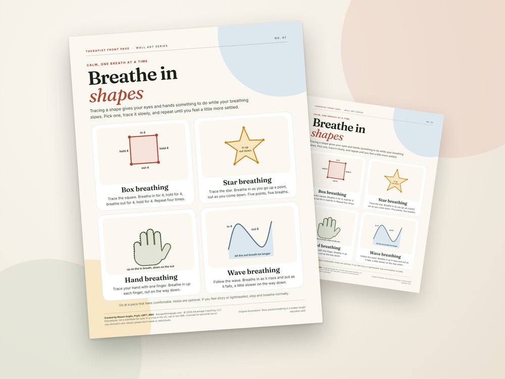 The Breathing Shapes Poster printable
