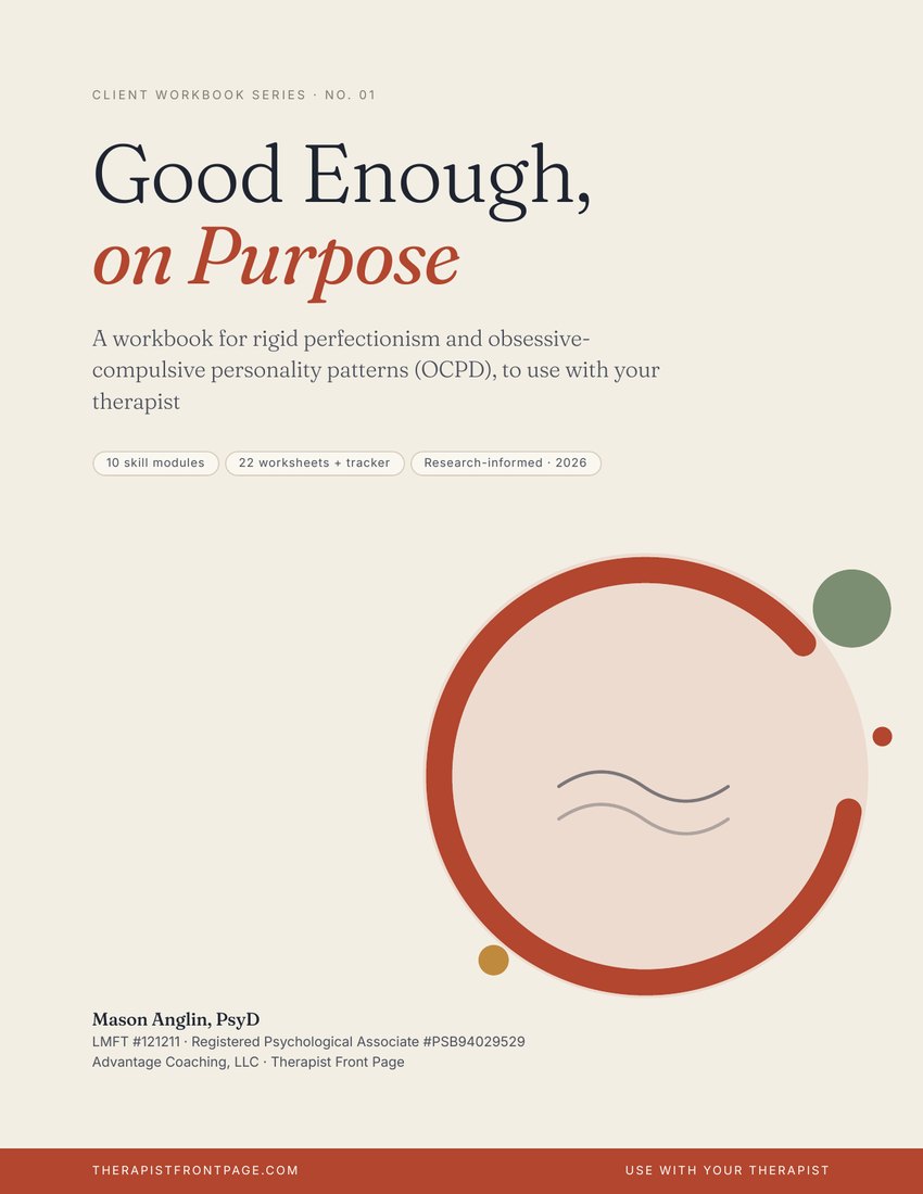 Cover of Good Enough, on Purpose