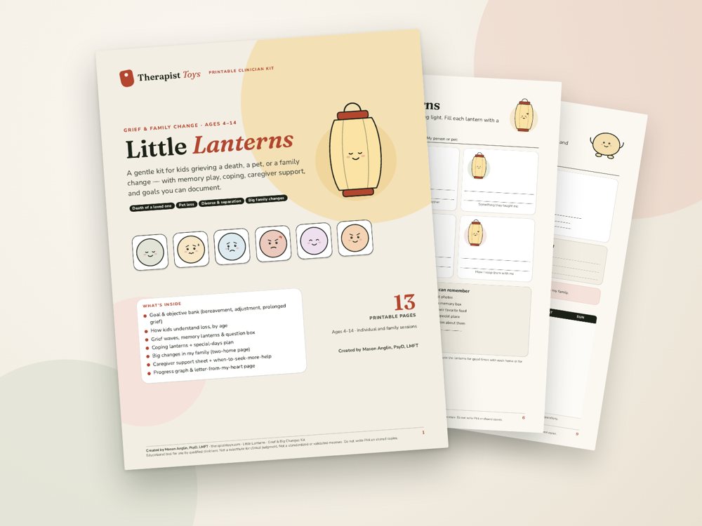 Cover of the Little Lanterns: Grief & Big Changes Kit printable