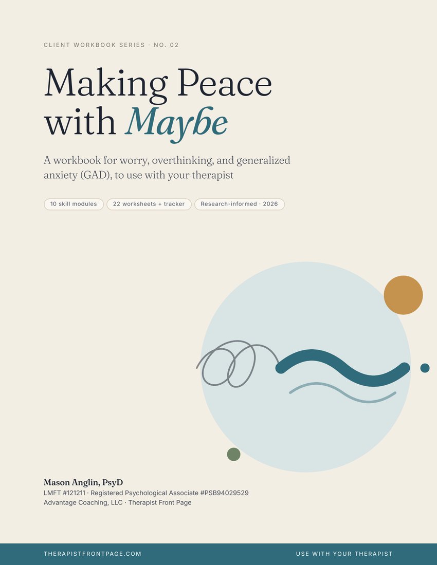 Cover of Making Peace with Maybe