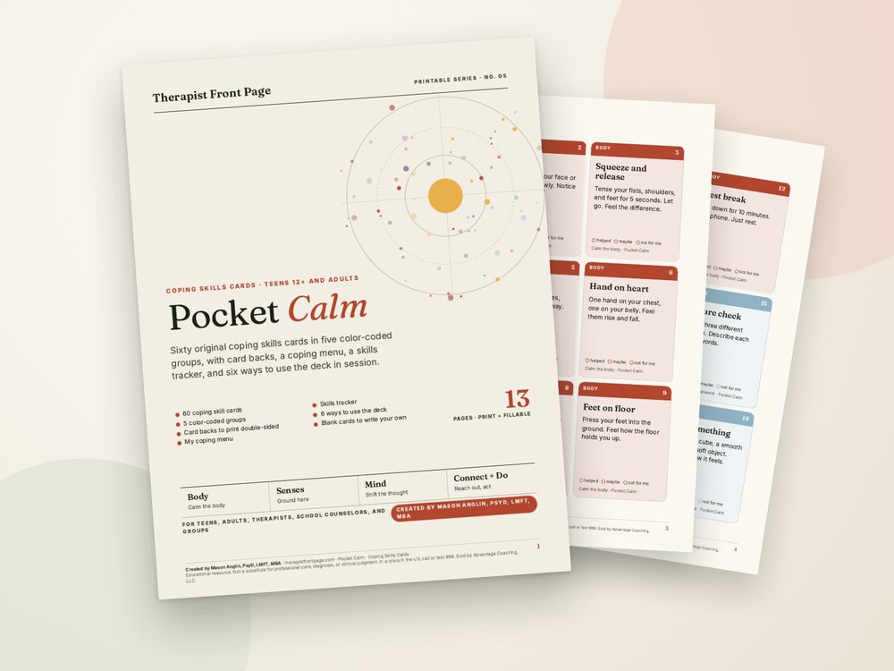 Cover of Pocket Calm: Coping Skills Cards
