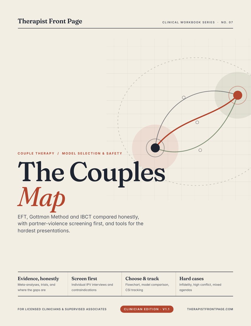 Cover of The Couples Map clinician toolkit