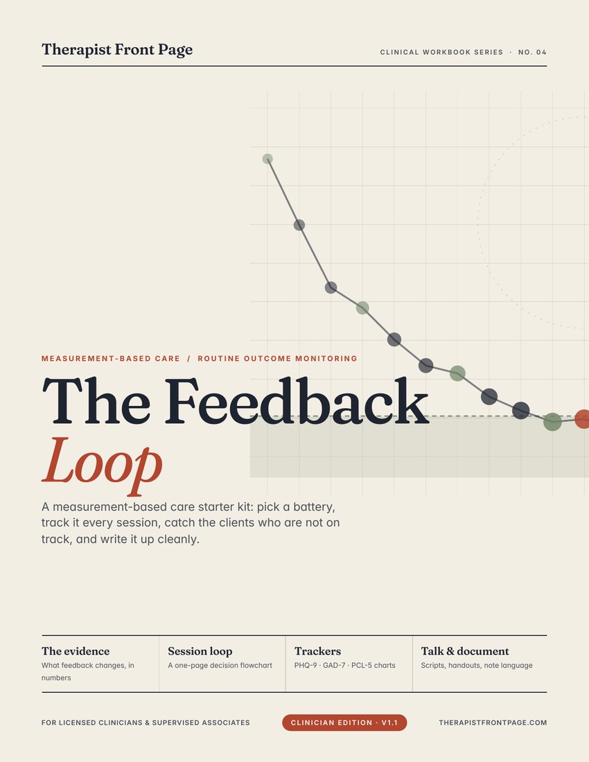 Cover of The Feedback Loop clinician toolkit