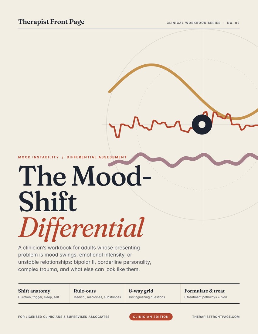 Cover of The Mood-Shift Differential clinician toolkit