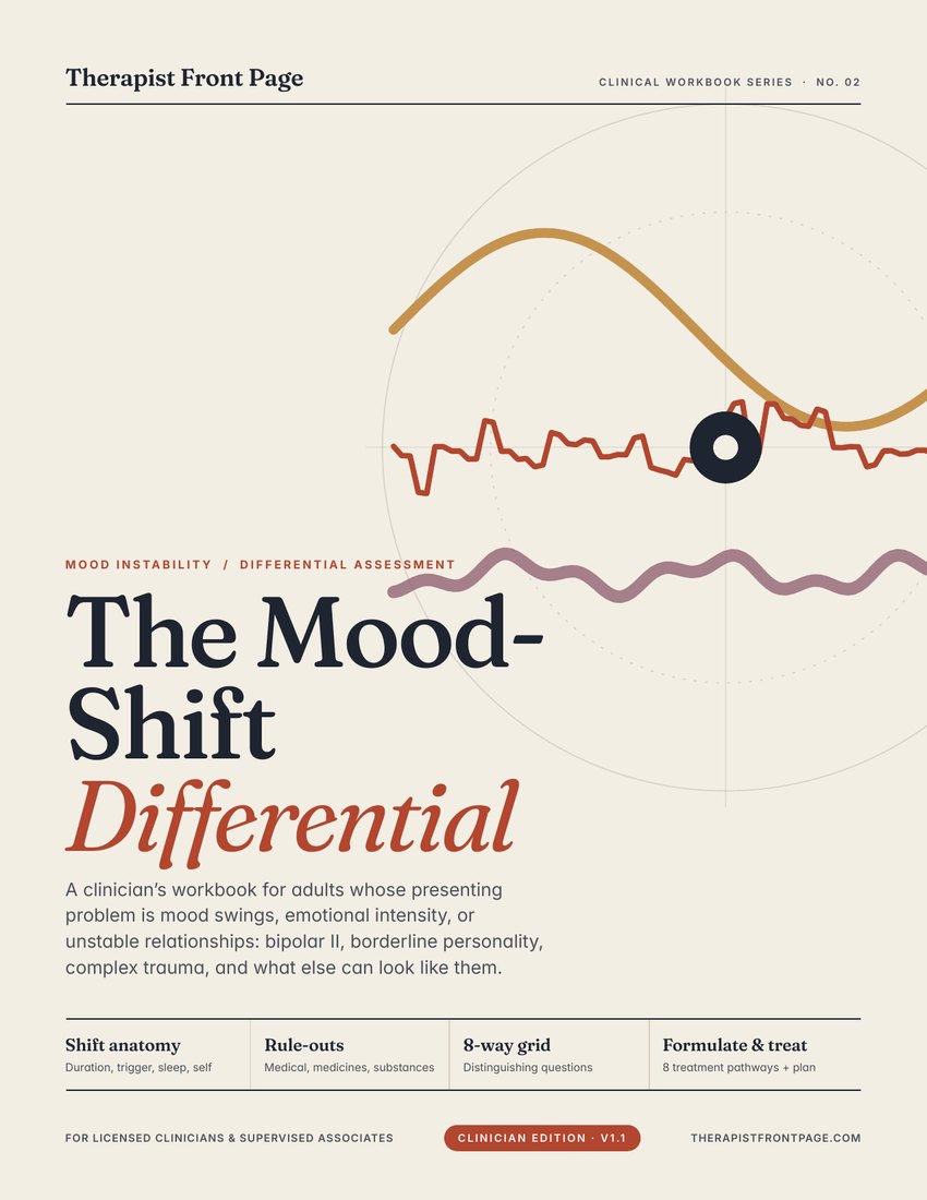 Cover of The Mood-Shift Differential clinician toolkit