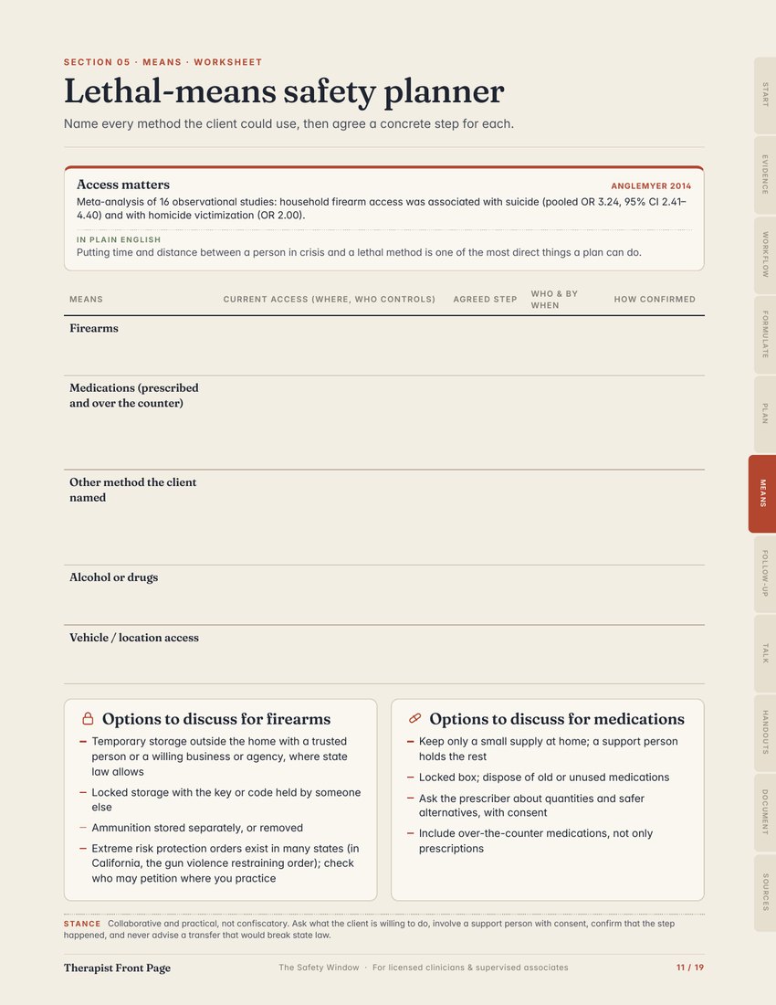 Preview of page 11, Lethal-means planner, from The Safety Window