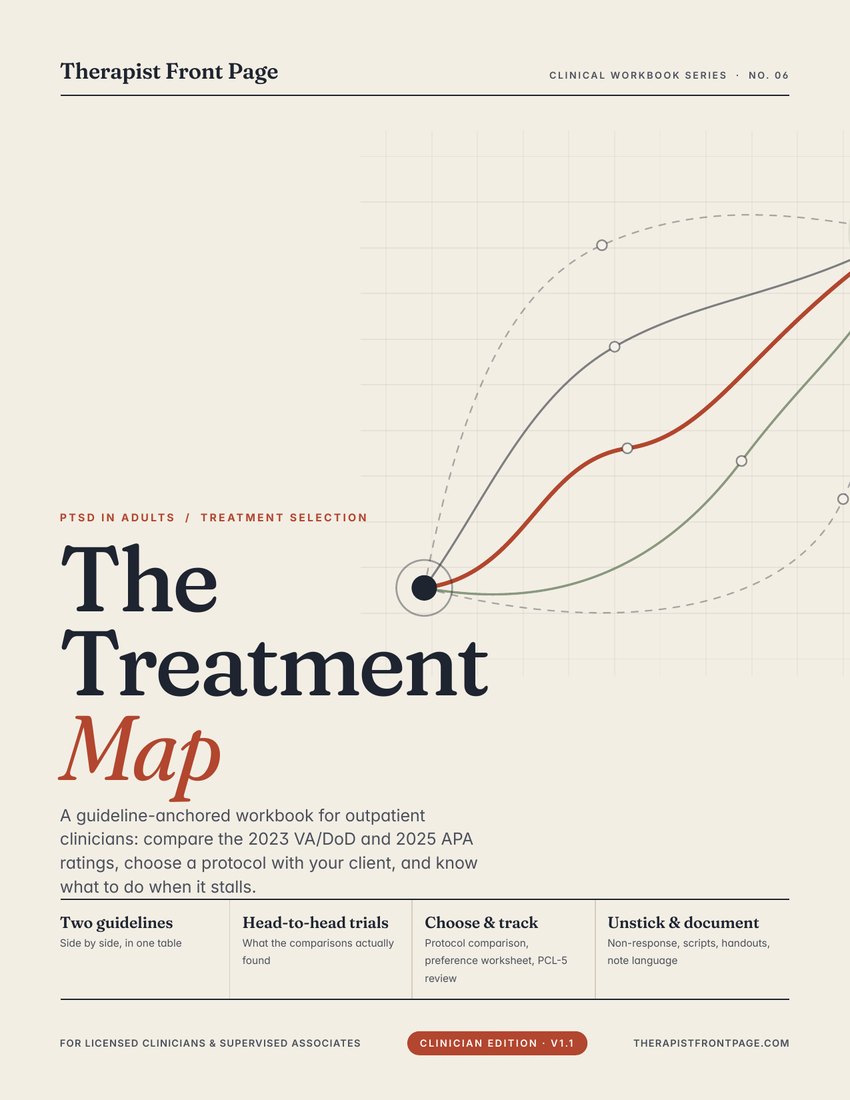 Cover of The Treatment Map clinician toolkit