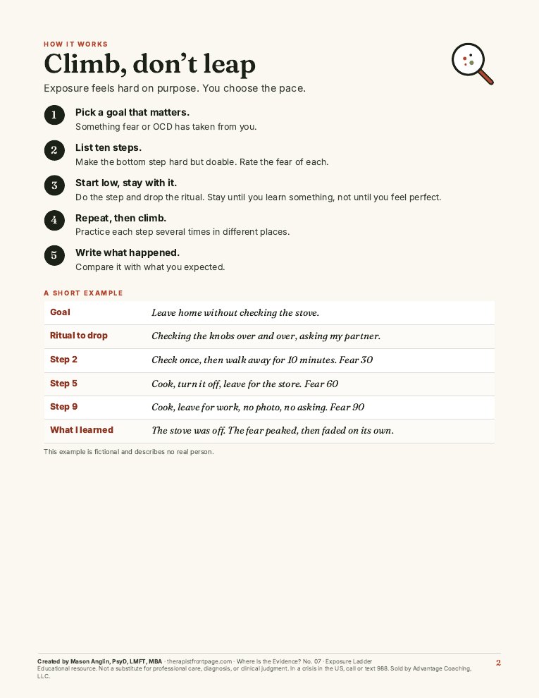 Preview of page 2, Climb, don't leap, from Step by Step: Exposure Ladder