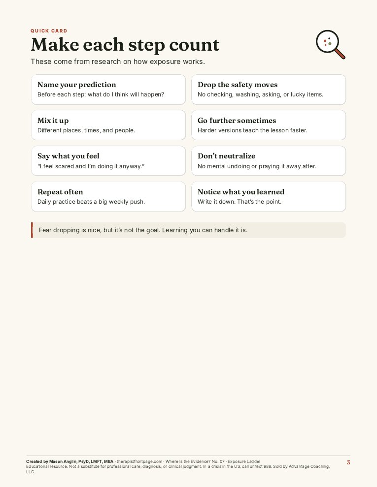 Preview of page 3, Make each step count, from Step by Step: Exposure Ladder