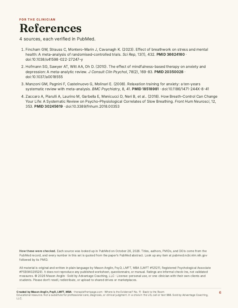 Preview of page 6, References, from Back to the Room: Grounding